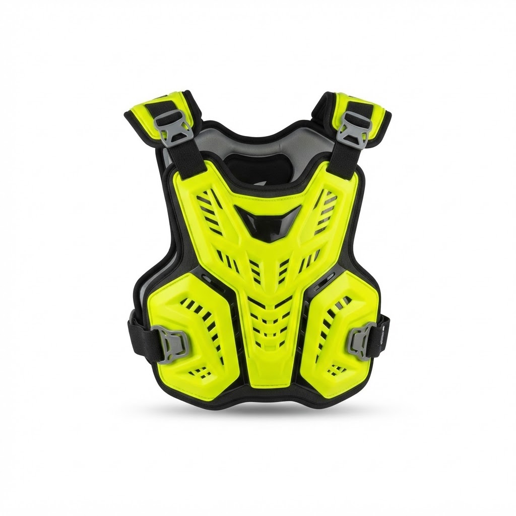 UFO MX KID CHEST PROTECT REACTOR2 NEON YELLOW