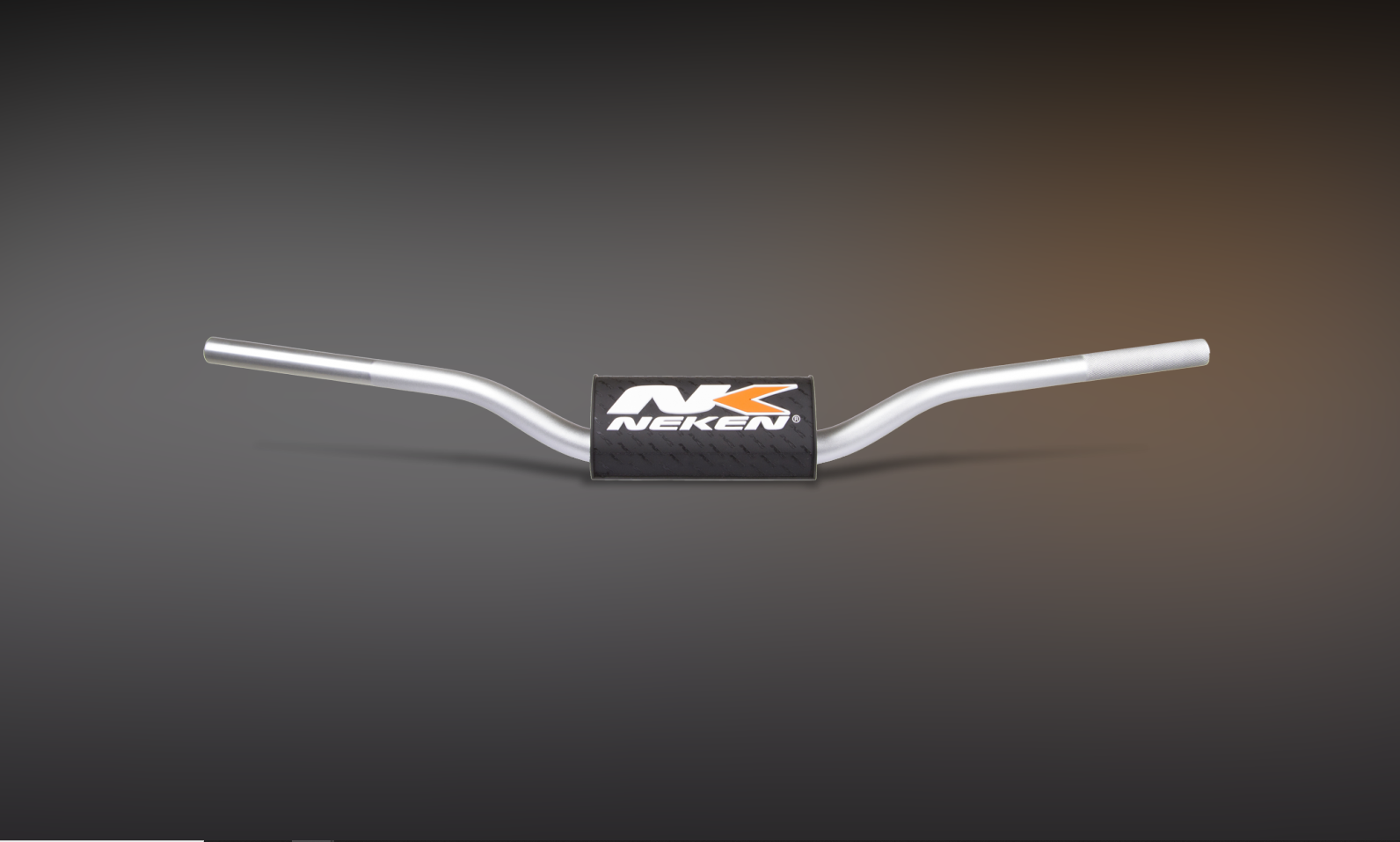 Neken Variable Diameter Handlebar, Color Silver with Pad Black