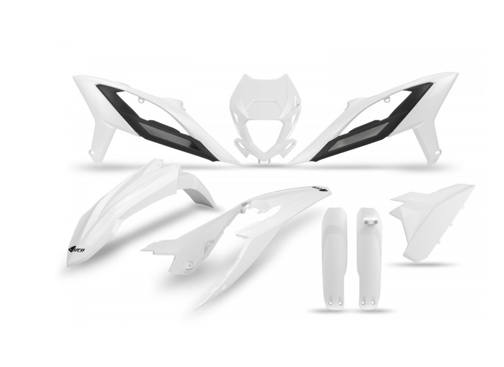 UFO Full Plastics Kit Beta RR250-450 2023-24 White