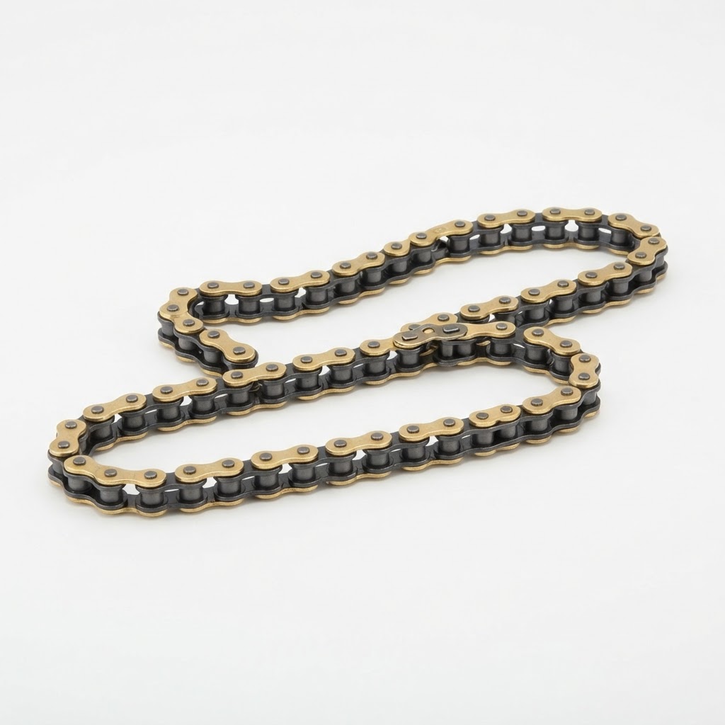 RK Heavy Duty 428 No Seal Chain With Clip 140 Links Gold BK