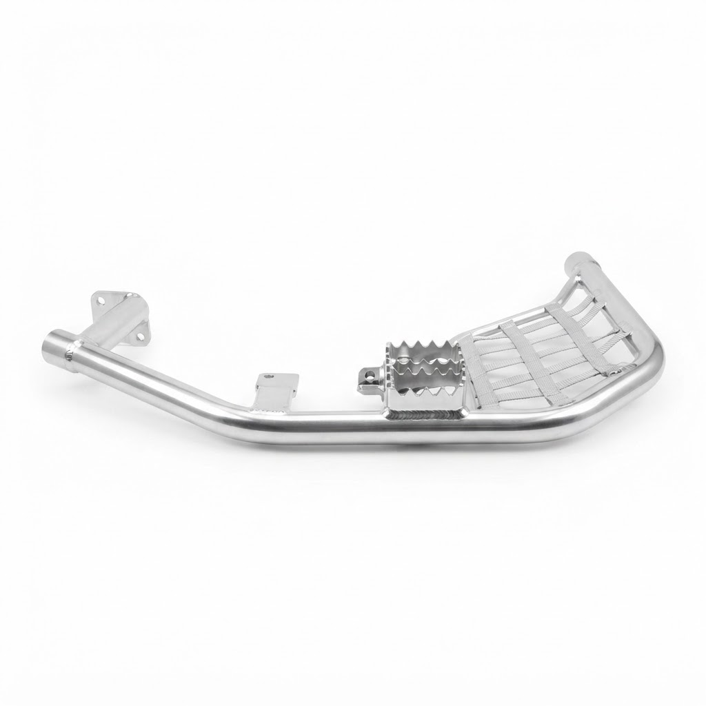 XRW Raptor 700 Pro Peg Polished Nerf Bars