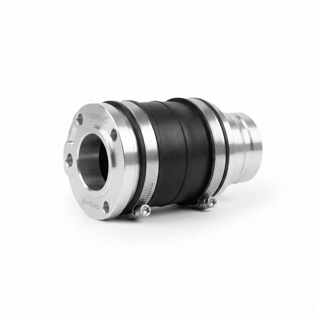 Racecraft Exhaust Muffler Rubber Joint Billet Silver Banshee