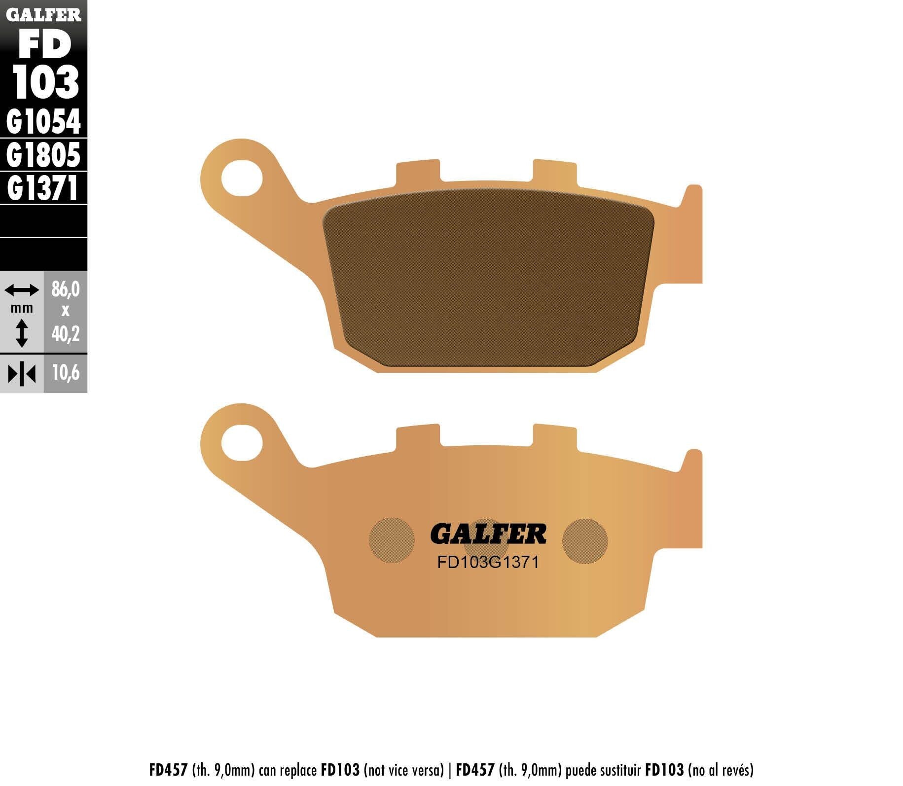 Galfer SINTER STREET BRAKE PADS