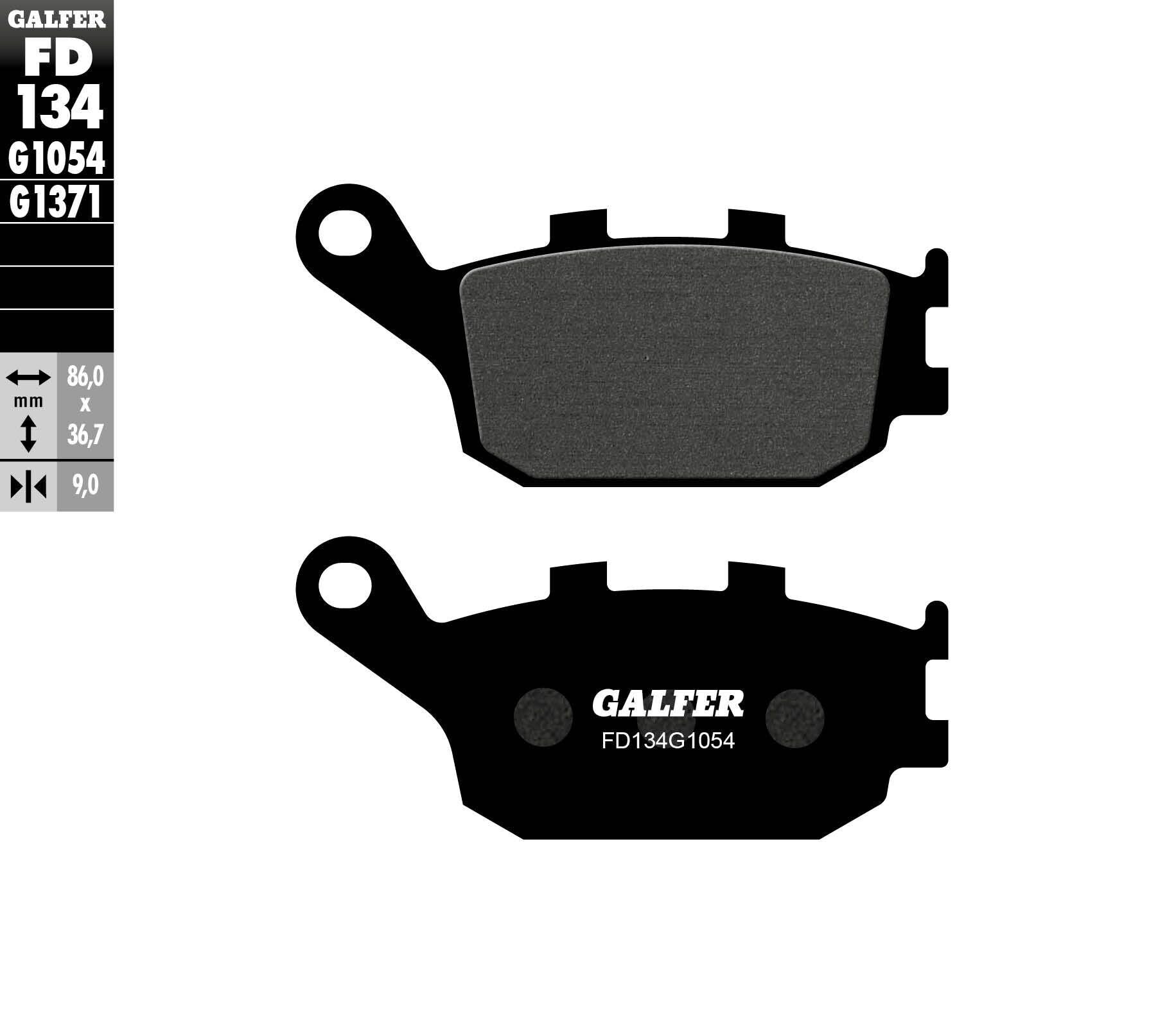 Galfer Honda CRF 1000 Africa T rear SEMI METAL BRA