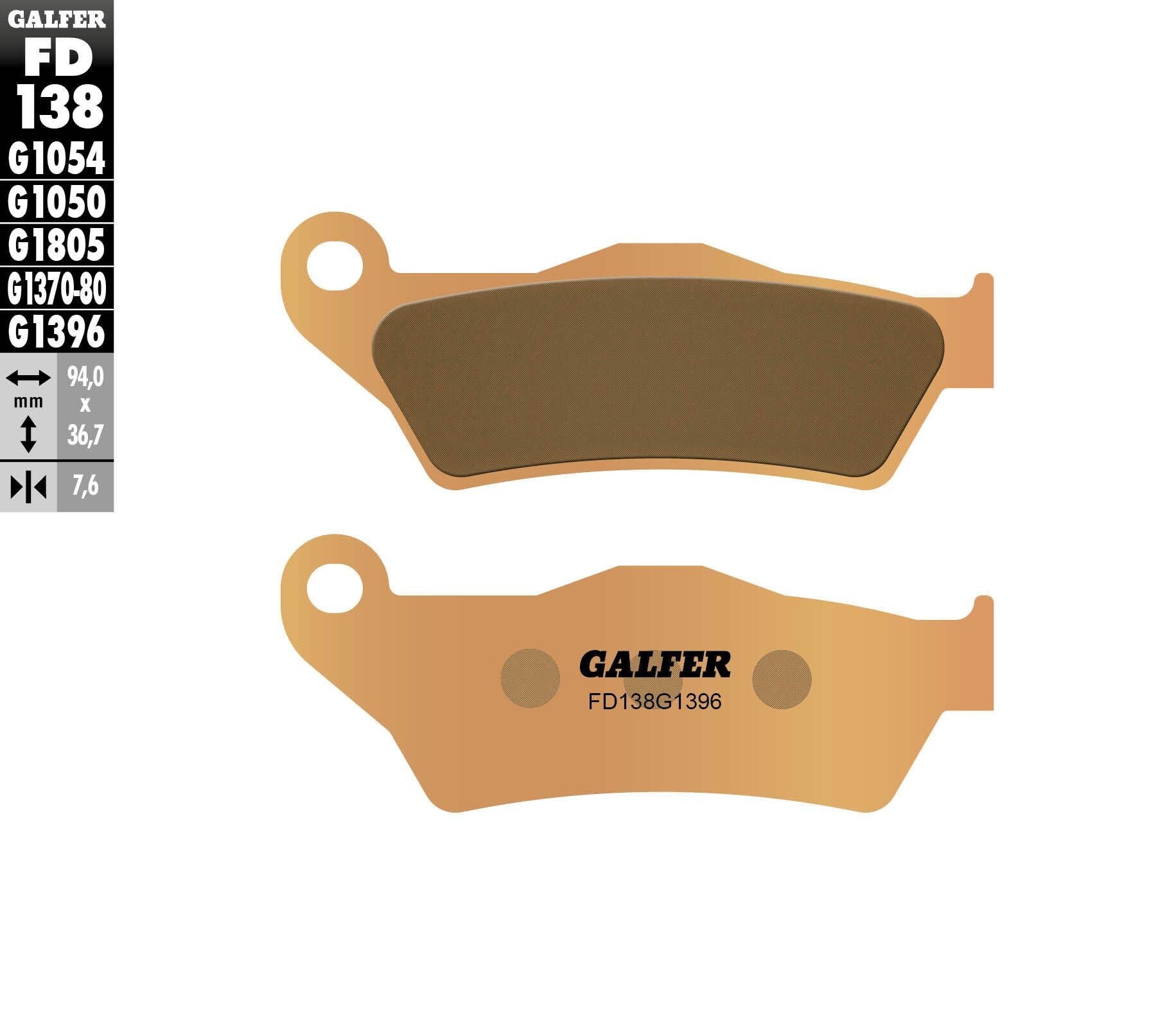 Galfer Front Sinter Off-Road Brake Pads (KTM & She