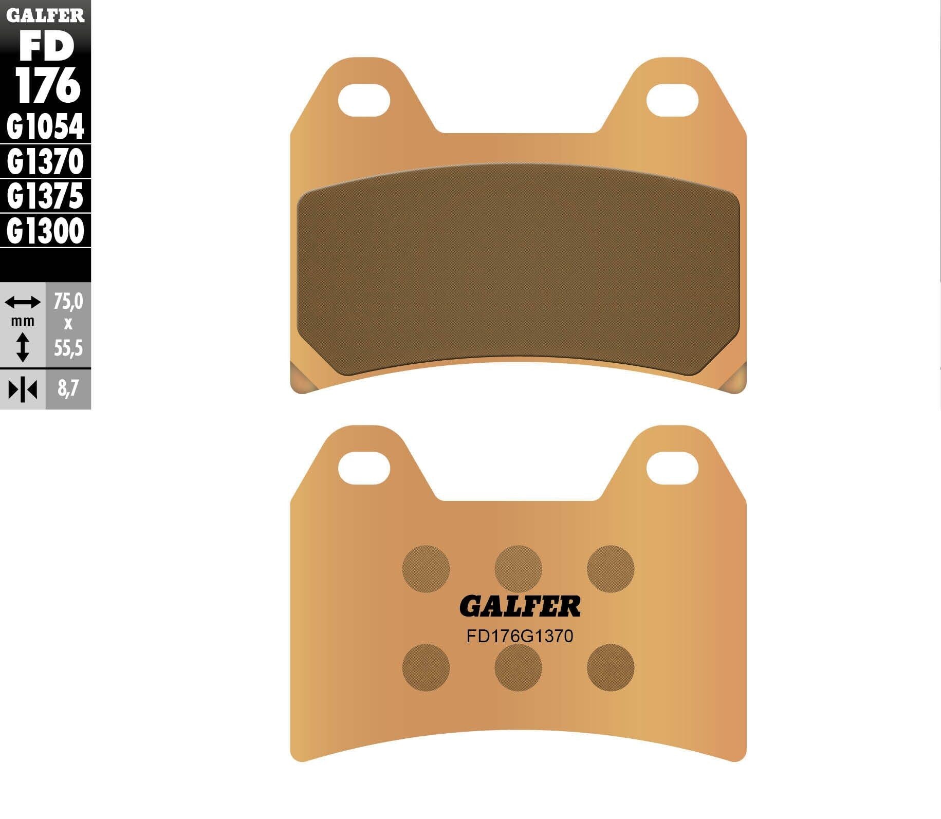 Galfer Front SINTER STREET BRAKE PADS (KTM)