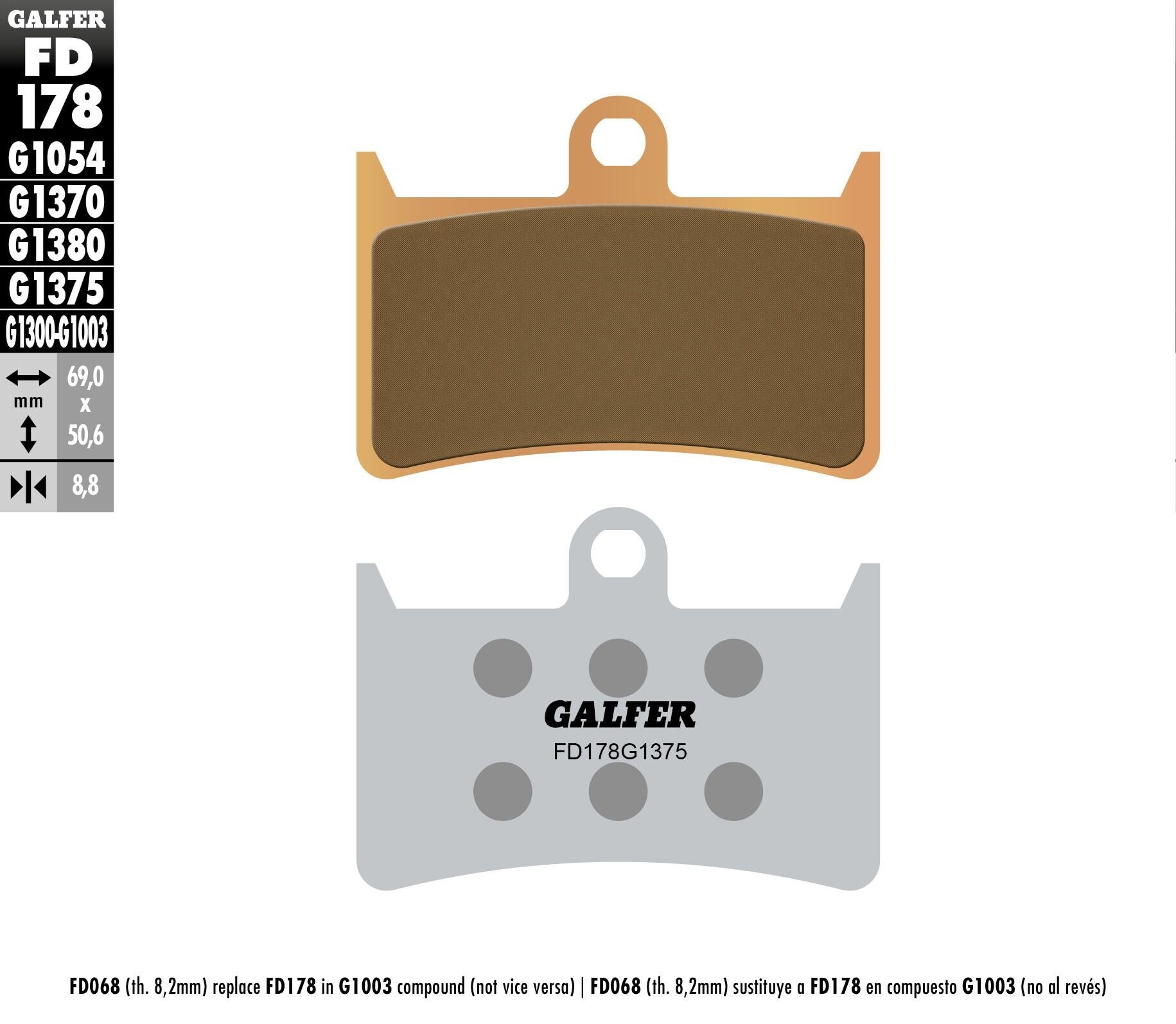 Galfer SINTER SPORT BRAKE PADS