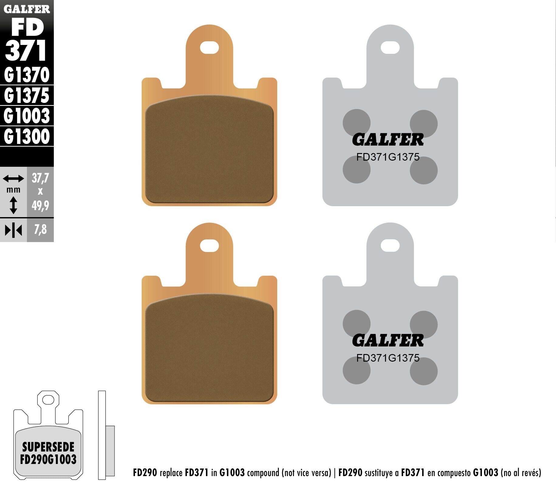 Galfer SINTER SPORT BRAKE PADS