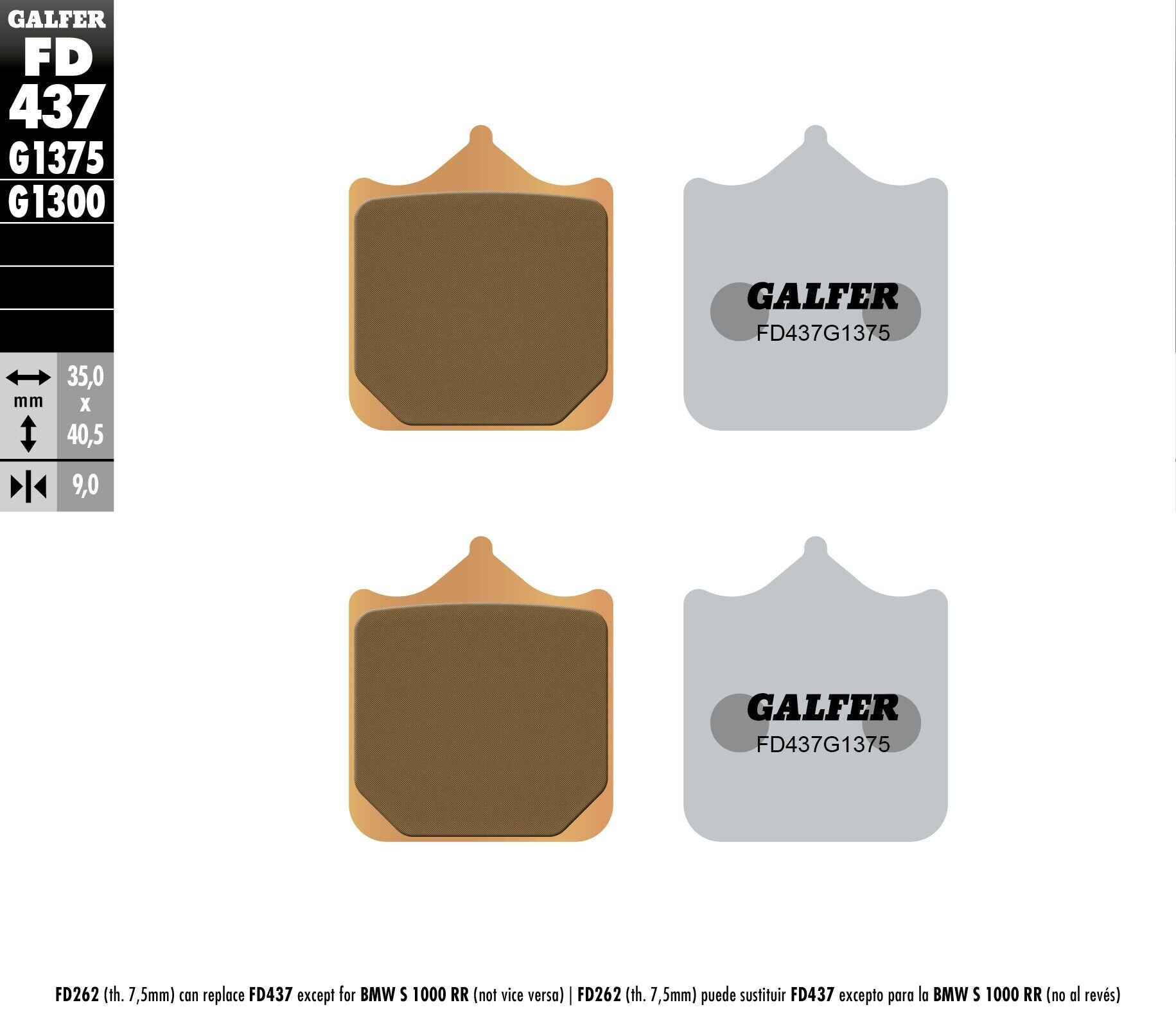 Galfer SINTER SPORT BRAKE PADS