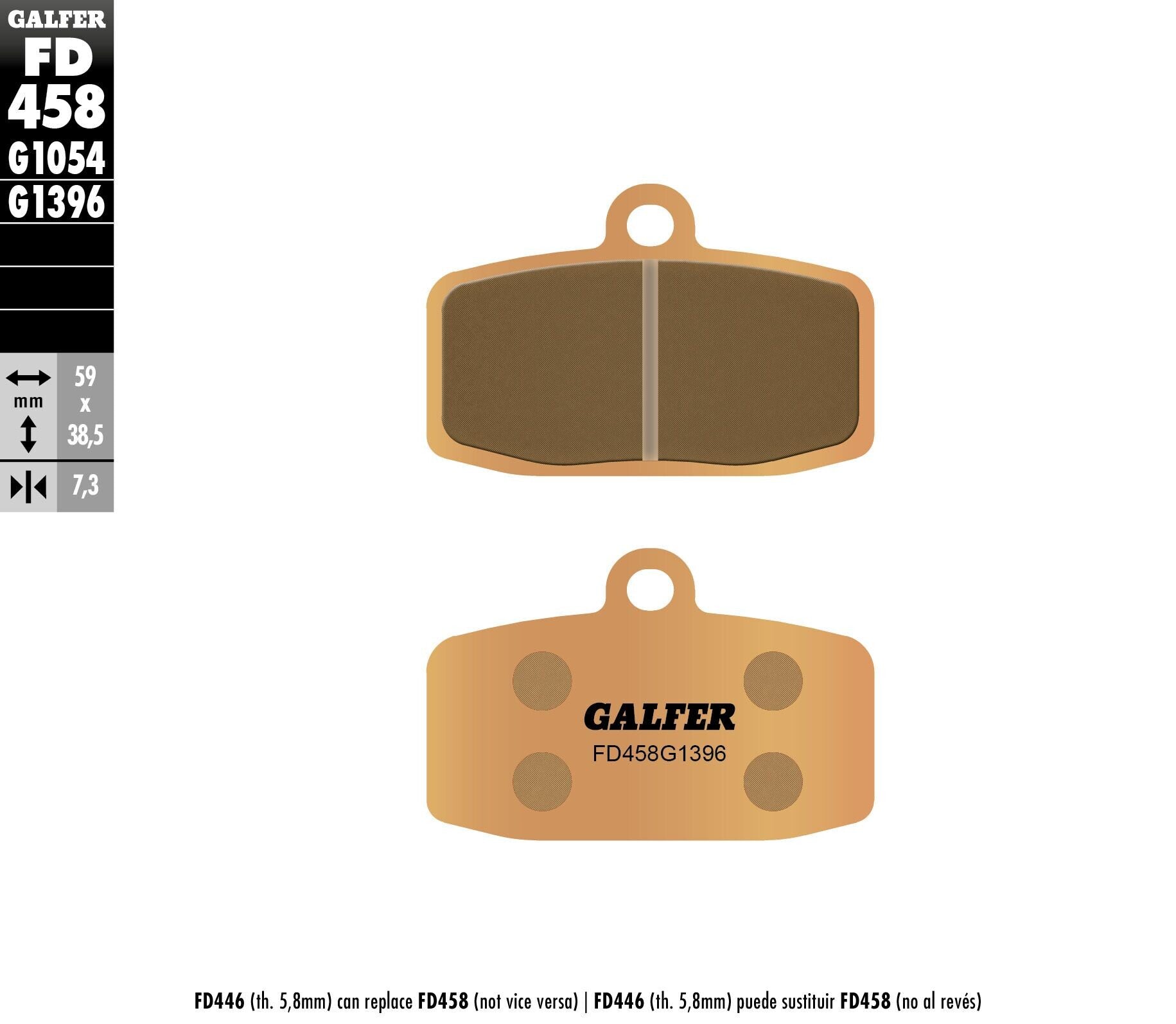 Galfer Front SINTER OFF-ROAD BRAKE PADS
