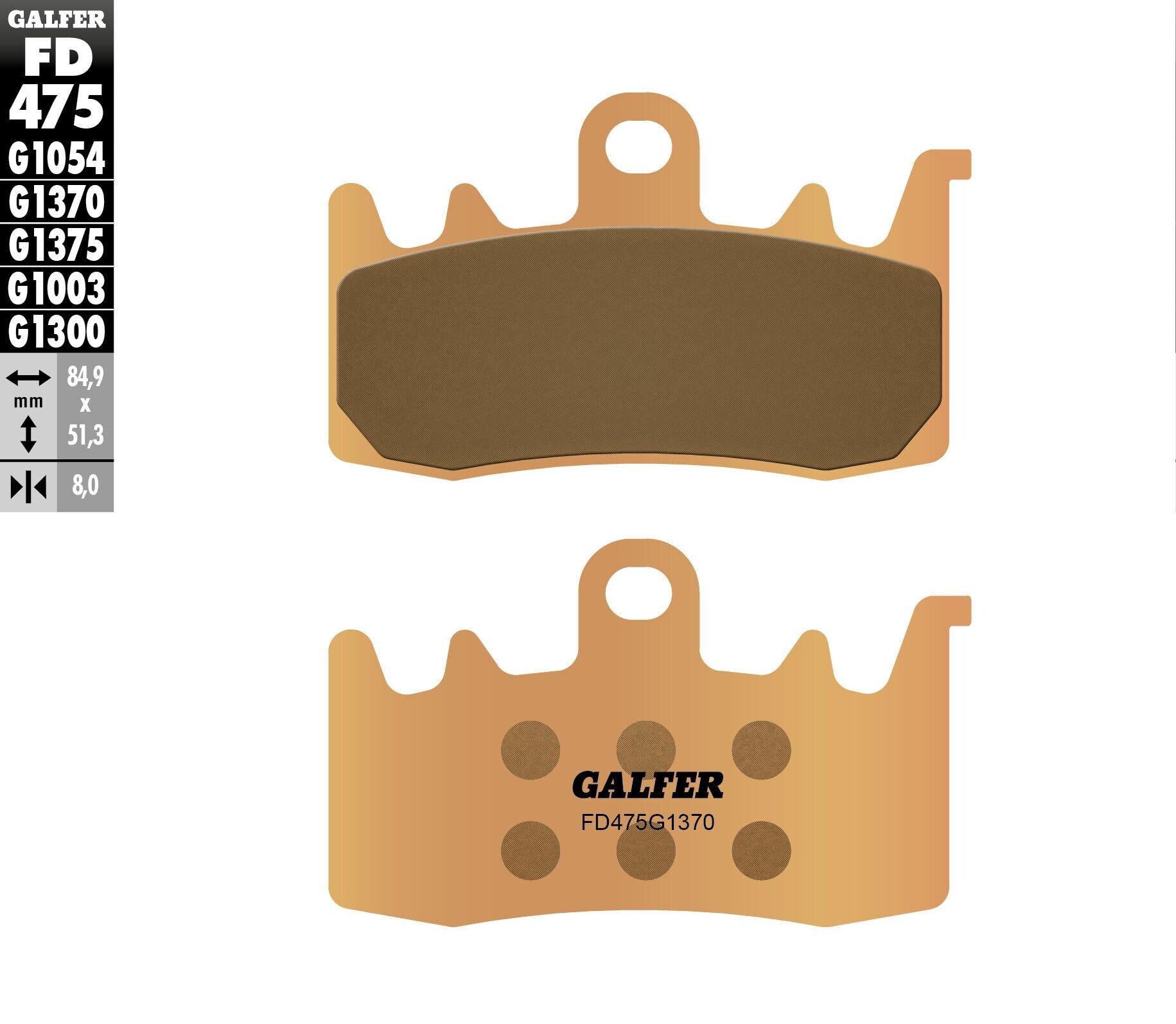 Galfer BMW R 1200 GS LC 1200 Front Sinter Brake Pa