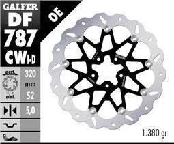 Galfer DISC WAVE FLOATING COMPLETE RIGHT (ALU. C.)