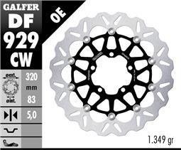 Galfer DISC WAVE FLOATING COMPLETE (C. ALU.) 320x5