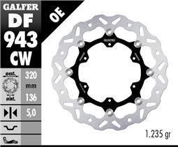 Galfer KTM 790/890 front DISC WAVE FLOAT 320x5mm (